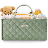 Quilted Diaper Caddy Organizer