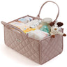 Quilted Diaper Caddy Organizer
