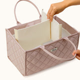 Quilted Diaper Caddy Organizer
