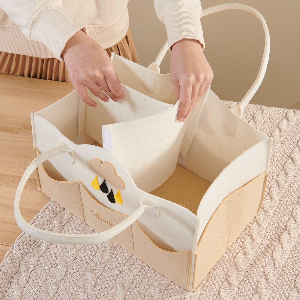 Cartoon Diaper Storage Basket