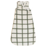 Sage Windowpane Blanket Sleeper - HoneyBug 