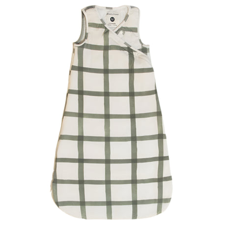 Sage Windowpane Blanket Sleeper - HoneyBug 
