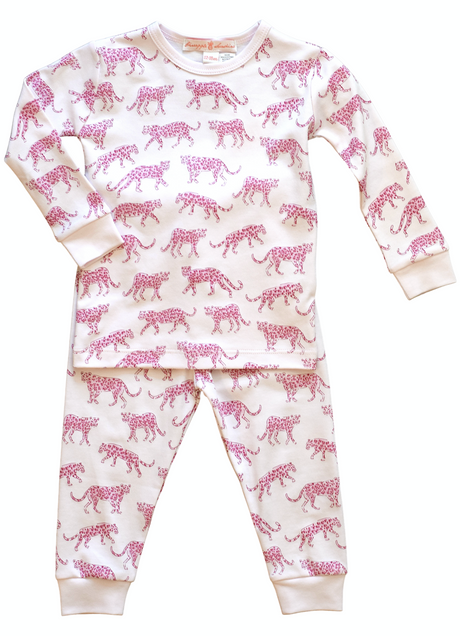 Pink Cheetah Pajama Set - HoneyBug 