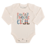 graphic bodysuit | santas favorite elf (long sleeve) - HoneyBug 