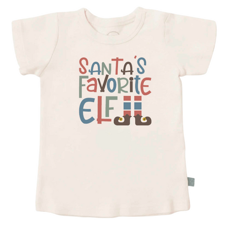 graphic tee | santas favorite elf - HoneyBug 