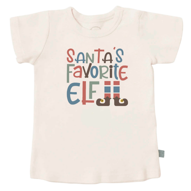 graphic tee | santas favorite elf - HoneyBug 