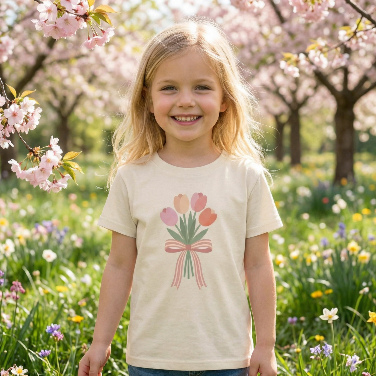 TULIPS ♡ toddler & kids t-shirt