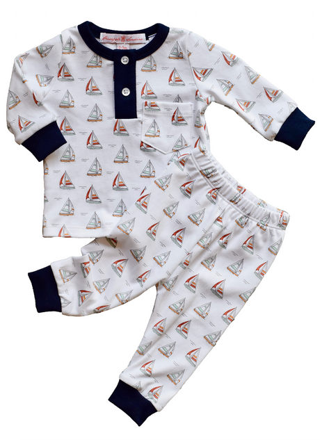 Sailboat Pajama Set - HoneyBug 