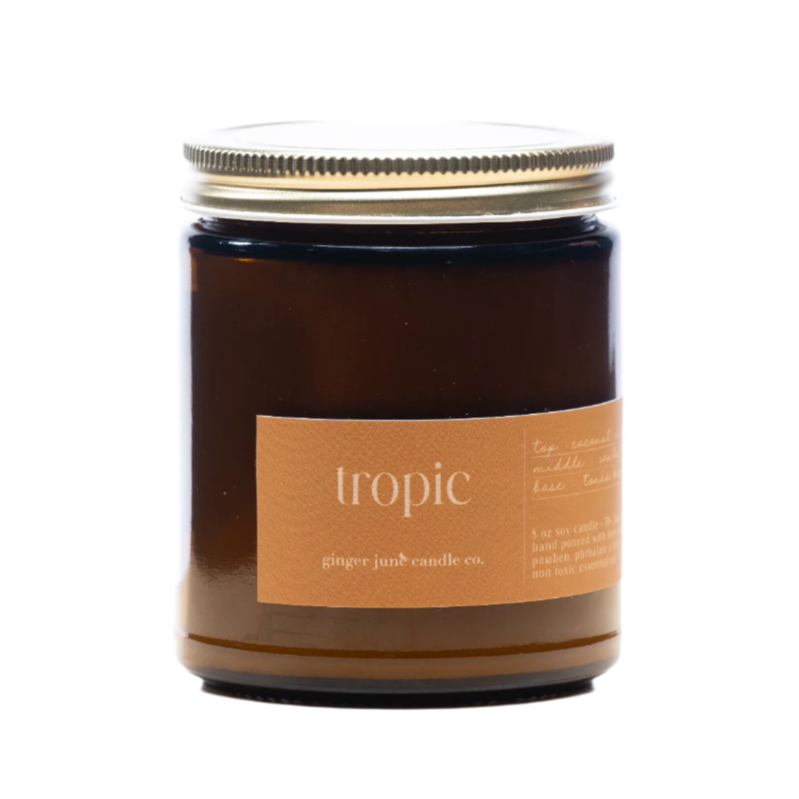 Tropic • 8 oz Soy Candle - HoneyBug 