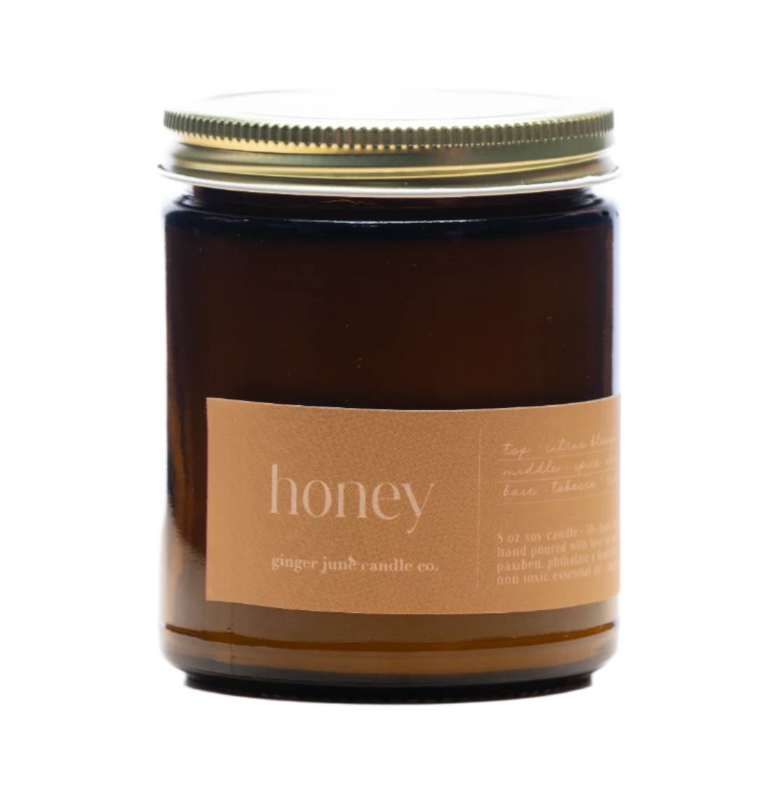 Honey • 8 oz Soy Candle - HoneyBug 