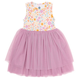 Bamboo Tulle Dress - Darling Spring Daisy - HoneyBug 