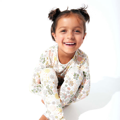 Fall Floral Bamboo Kids Pajamas - HoneyBug 