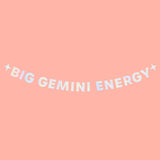 Big Gemini Energy Banner - Iridescent Foil Banner