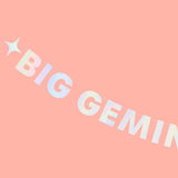 Big Gemini Energy Banner - Iridescent Foil Banner
