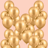 Gold Chrome Pack - 25 Metallic Balloons