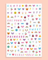 GRL PWR Nail Stickers - 816 Nail Stickers