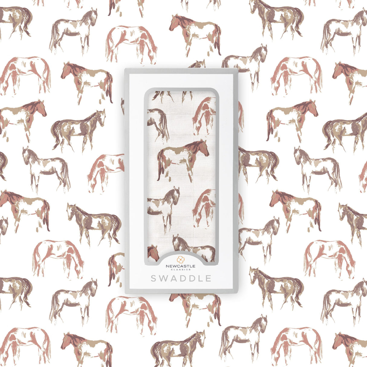 Wild Horses Bamboo Swaddle