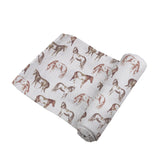 Wild Horses Bamboo Swaddle