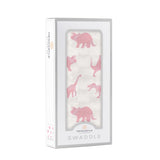 Pink Dinosaurs Bamboo Muslin Swaddle - HoneyBug 