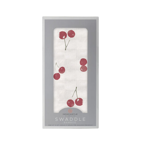 Sweetheart Cherry Bamboo Swaddle - HoneyBug 
