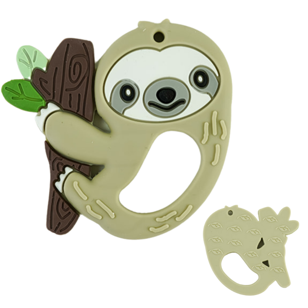 Baby Sloth Silicone Teething Toy - HoneyBug 
