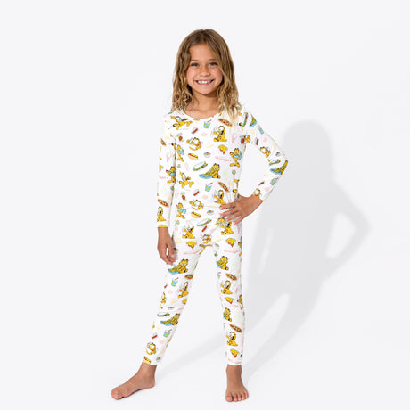 Garfield: Snack Attack Bamboo Kids Pajamas - HoneyBug 