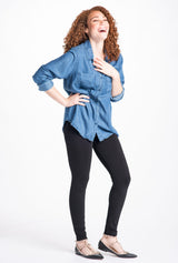 Snapback™ Postpartum Leggings - Black - HoneyBug 