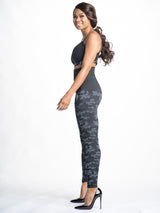 Snapback™ Postpartum Leggings - Black Camo - HoneyBug 
