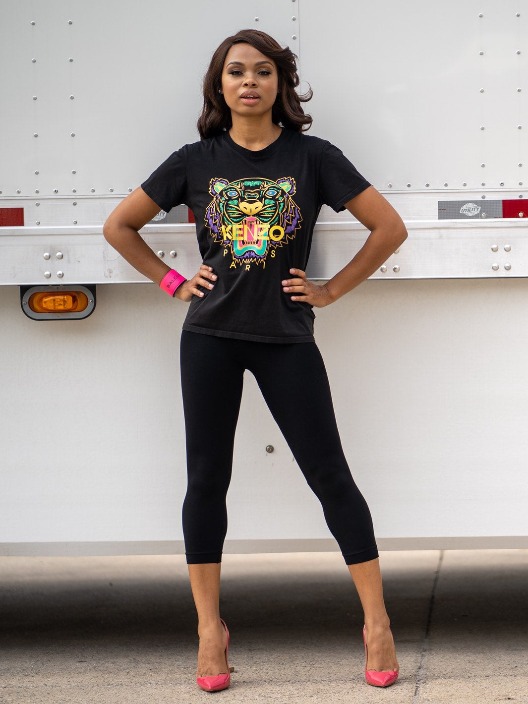 Snapback™ Postpartum Crop Leggings - Black - HoneyBug 