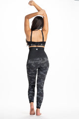 Snapback™ Postpartum Leggings - Black Camo - HoneyBug 