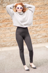 Snapback™ Postpartum Leggings - Black - HoneyBug 