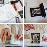 Cotton Muslin Quilted Throw - Snow Day - HoneyBug 