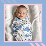 Snugababe Swaddle™ Sleep Pod - Blue Clouds
