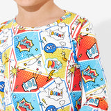 Comic Hero Bamboo Kids Pajamas - HoneyBug 