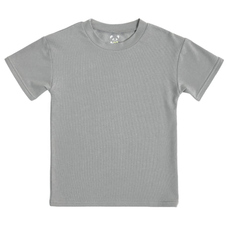 Stormy Grey Bamboo Terry Kids Oversized T-Shirt - HoneyBug 