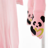 Blush Pink Bamboo Convertible Footie - HoneyBug 