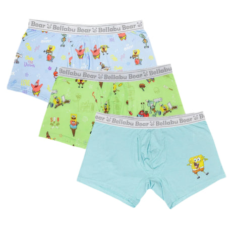 SpongeBob SquarePants Bamboo Men's Boxer Brief 3-Pack - HoneyBug 