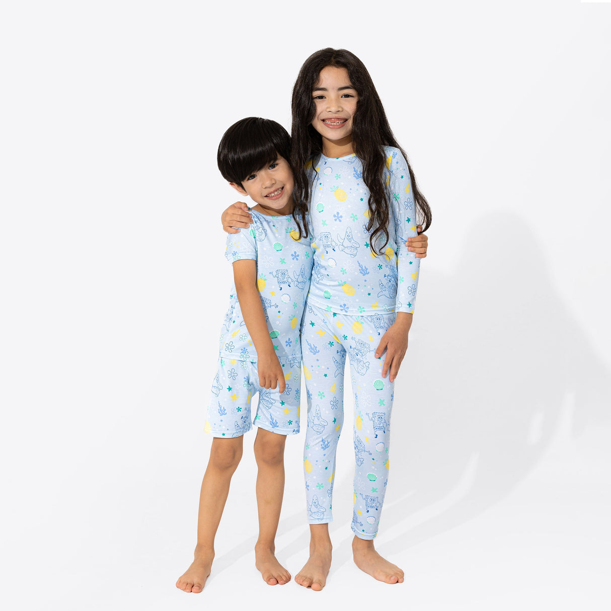 SpongeBob SquarePants: Fun Bamboo Kids Pajama Short Set - HoneyBug 