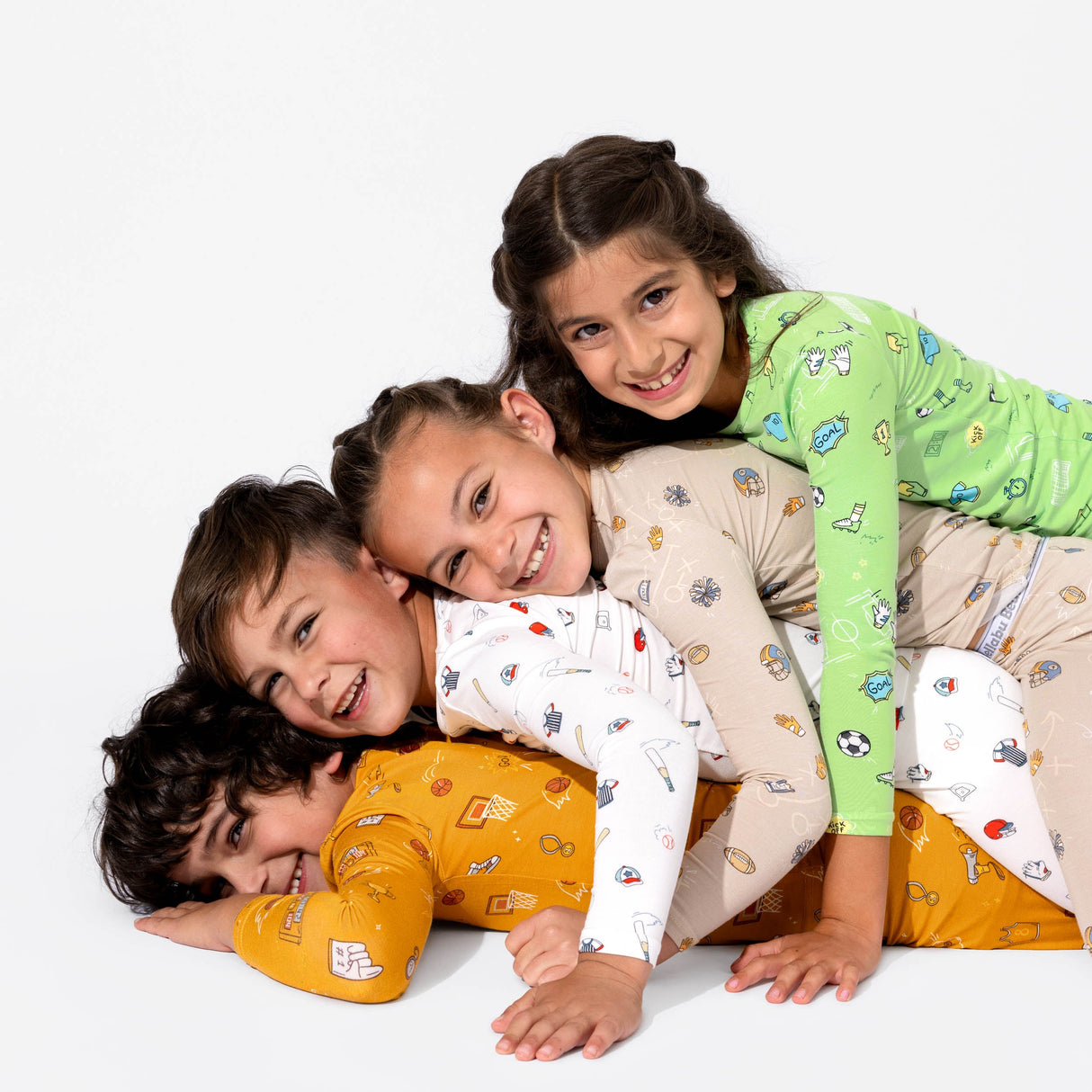 Baseball Bamboo Kids Pajamas - HoneyBug 