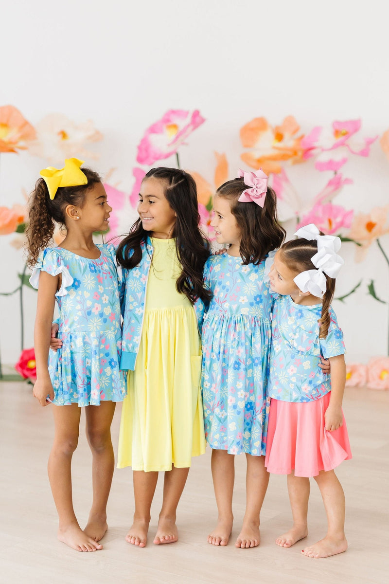 Springtime Splendor S/S Twirl Leotard - HoneyBug 