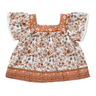 Square Neck Peasant Top