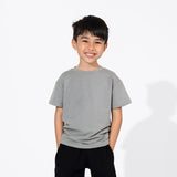 Stormy Grey Bamboo Terry Kids Oversized T-Shirt - HoneyBug 