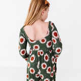 Rustic Blooms Ribbed Romper - HoneyBug 