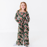 Rustic Blooms Ribbed Romper - HoneyBug 