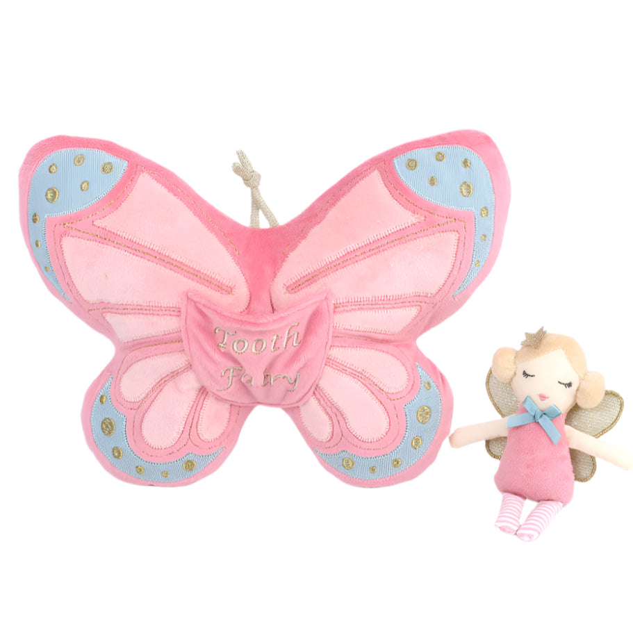 Butterfly Tooth Fairy Pillow and Doll Set - HoneyBug 