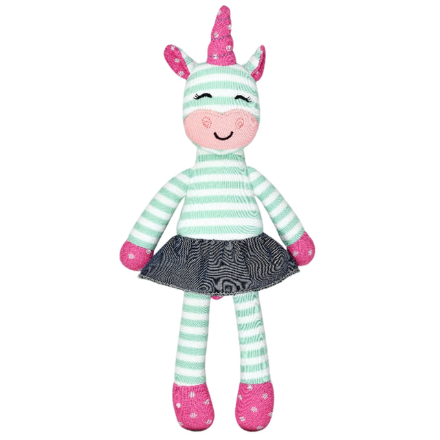 Tiny Dancing Unicorn - Mint Stripe - HoneyBug 