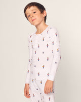 Kid's Pima Snug Fit Pajama Set in Toy Soldier - HoneyBug 