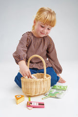 Wicker Shopping Basket - HoneyBug 