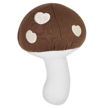 Mushroom Rattle - Caramel - HoneyBug 