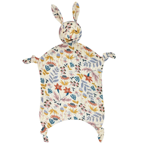 Muslin Bunny Lovey - Earthtone Floral - HoneyBug 